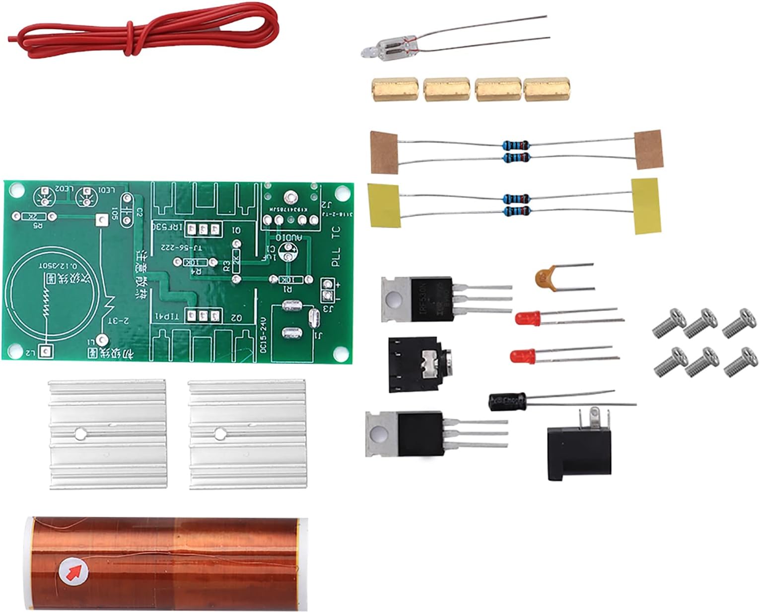 Coil Module Plasma Speaker Unassembled Mini DIY Electronic Kit Tool 15W DC 15-24V 2A