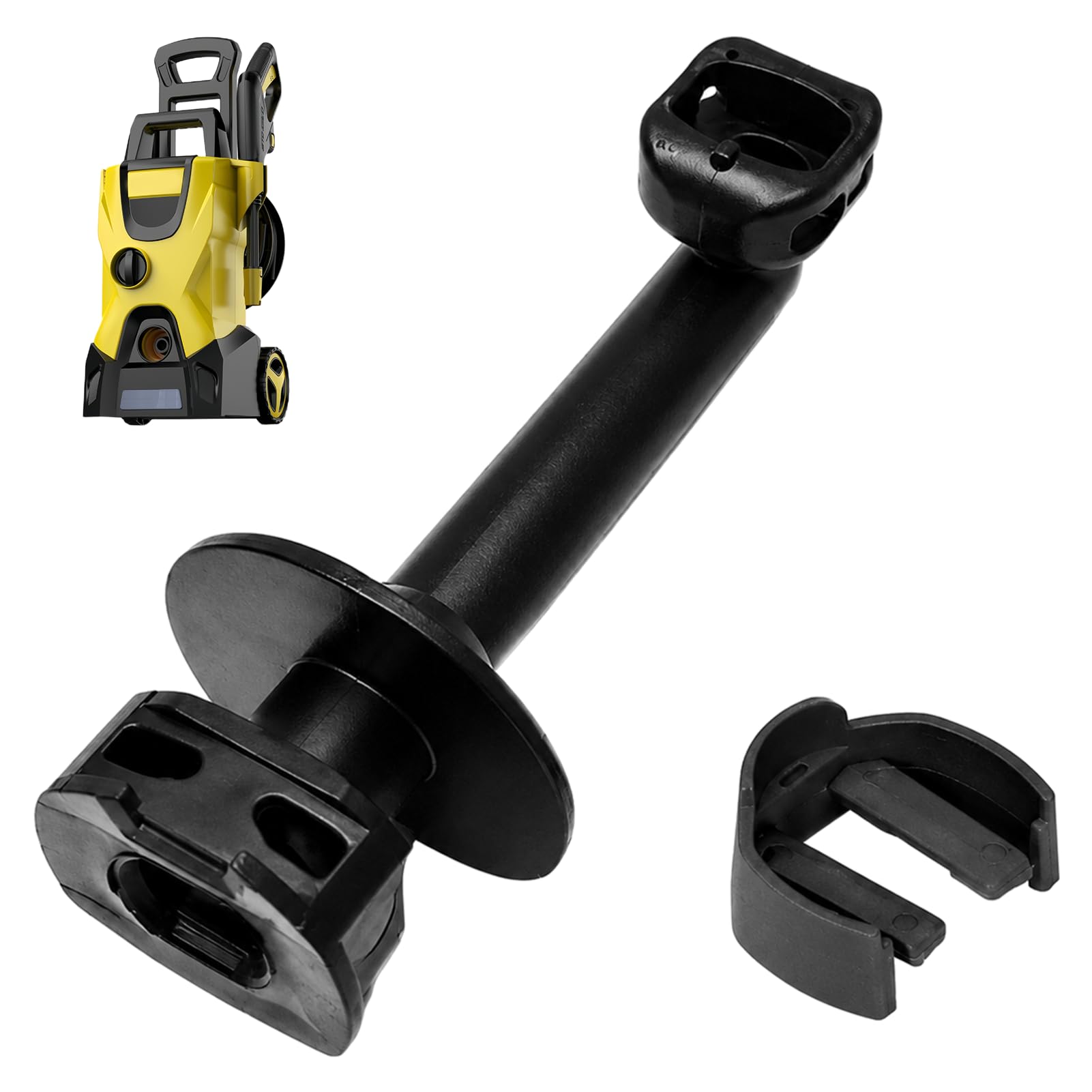 Replacement Elbow Outlet Pipe with Clamp Compatible with K2 K3 Pressure Washer, High Pressure Cleaner Spare Part for 4.064-047.0, 40640470, 5.064-110.0, Pressure Cleaner Accessory