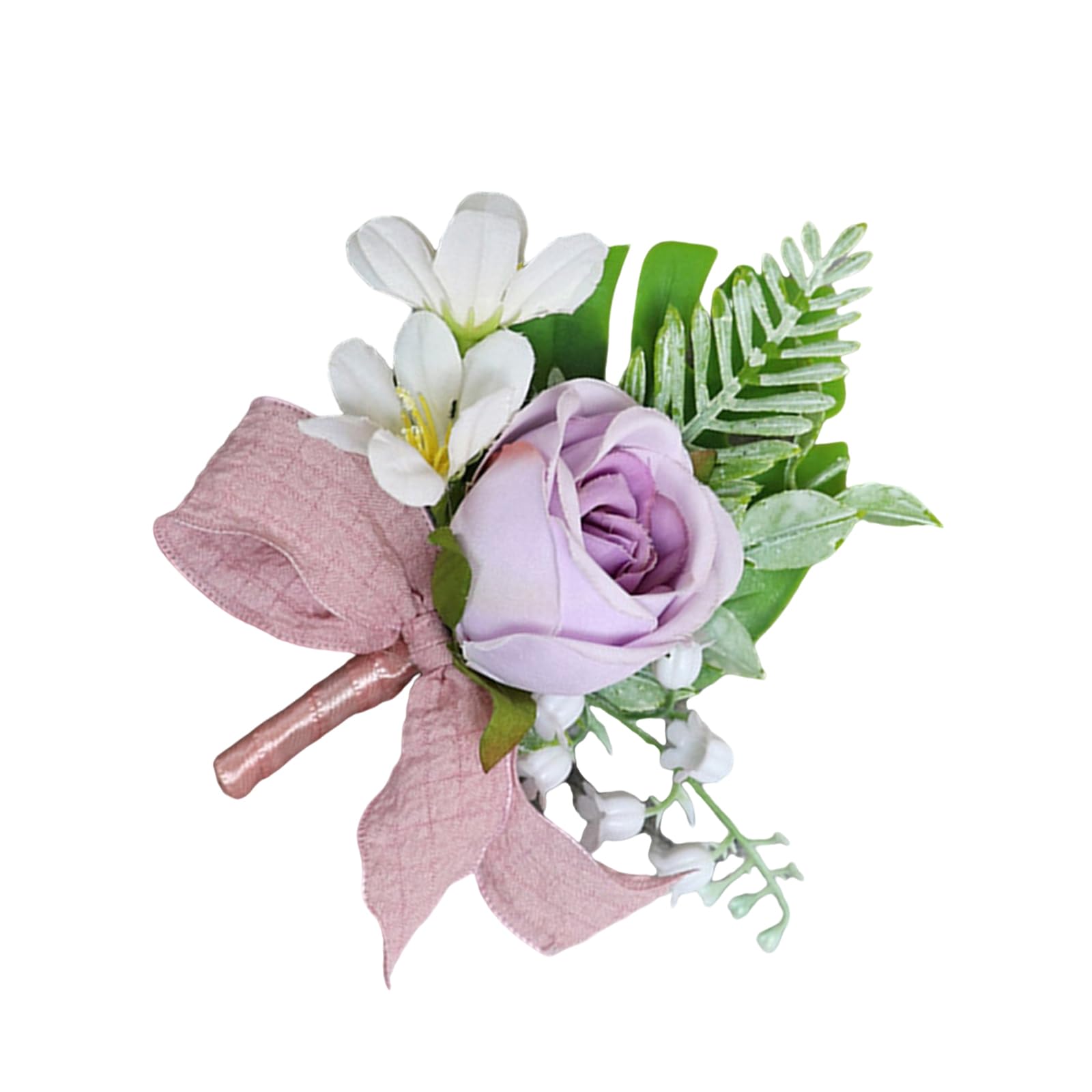 HDOYTXXM Charm Bridal Corsage Chest Flower Groomsmen Boutonniere Artificial Silk Corsage Wedding and Formal Event Supply Artificial Silk