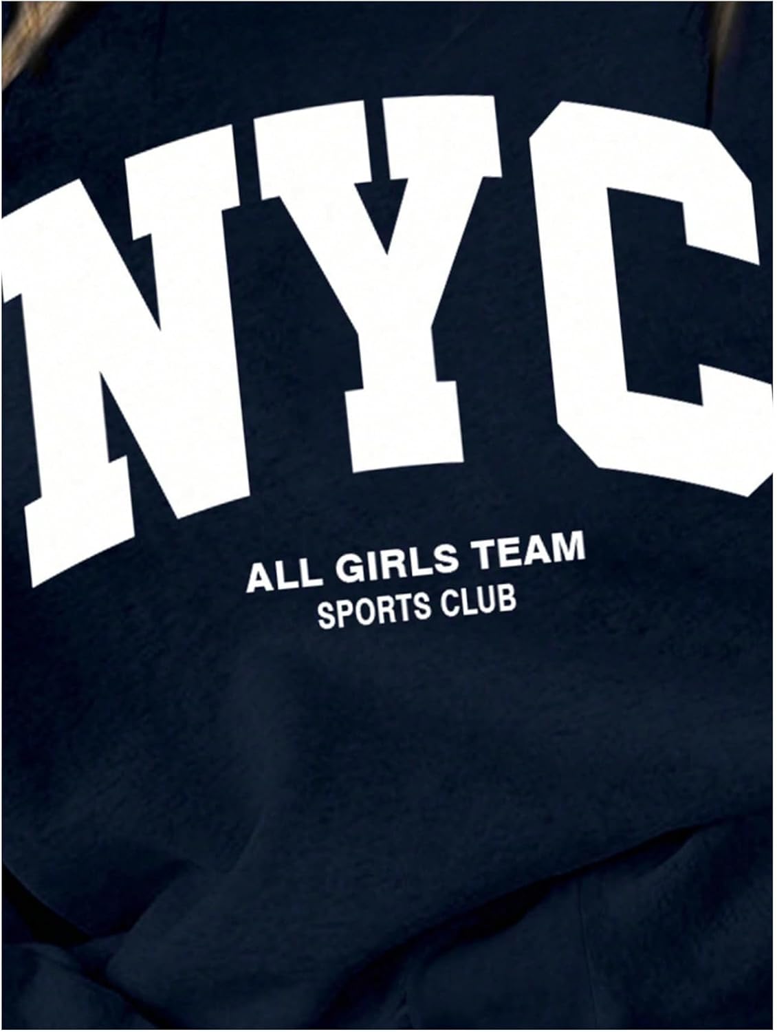 Verdusa Women's Letter Print Crewneck Sweatshirts Streetwear Casual Loose Pullover Tops - Image 3