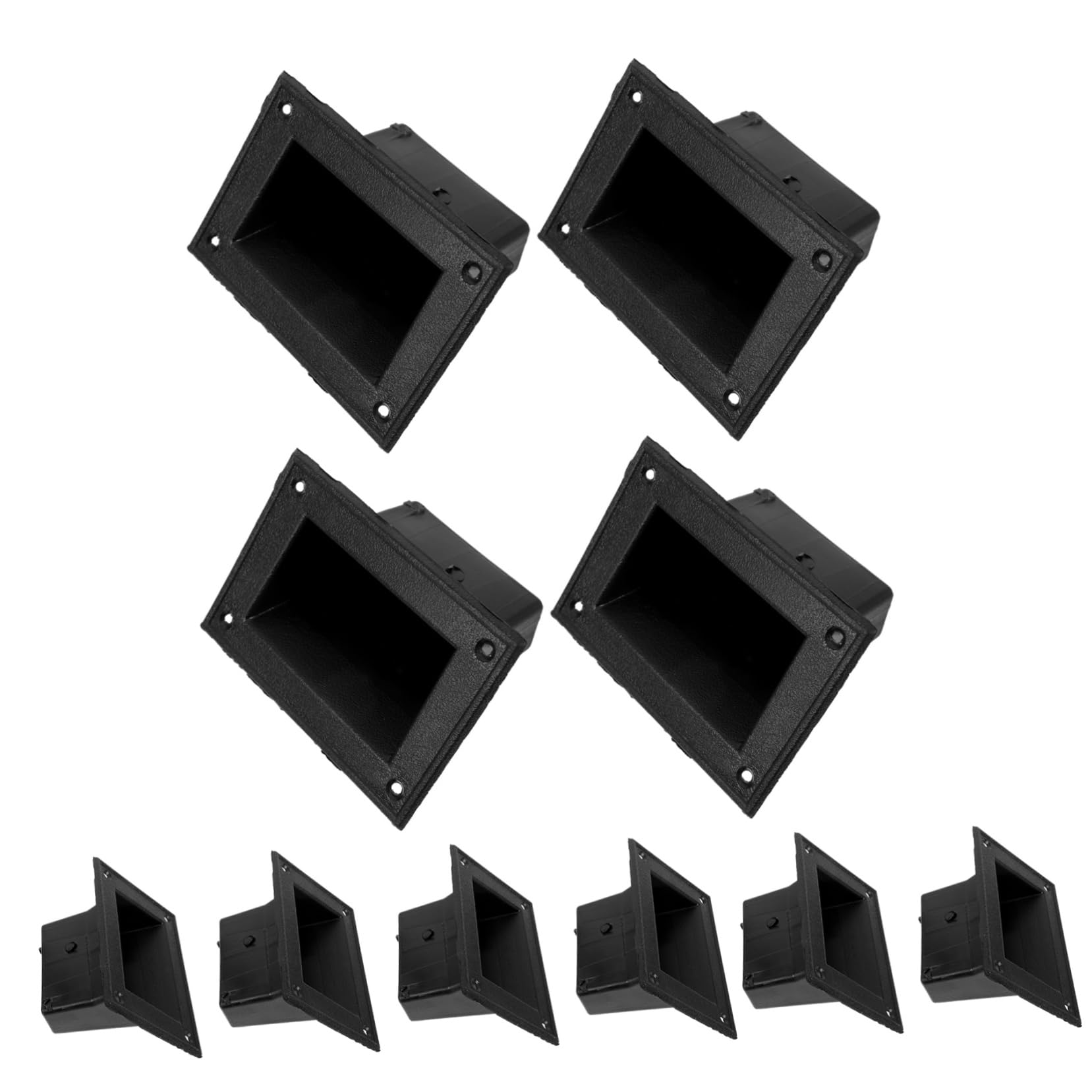 SEWACC 10pcs Recessed Speaker Handles Heavy Duty Pulls for Speaker Cabinets Versatile Side Pull Design for for Stage and Events