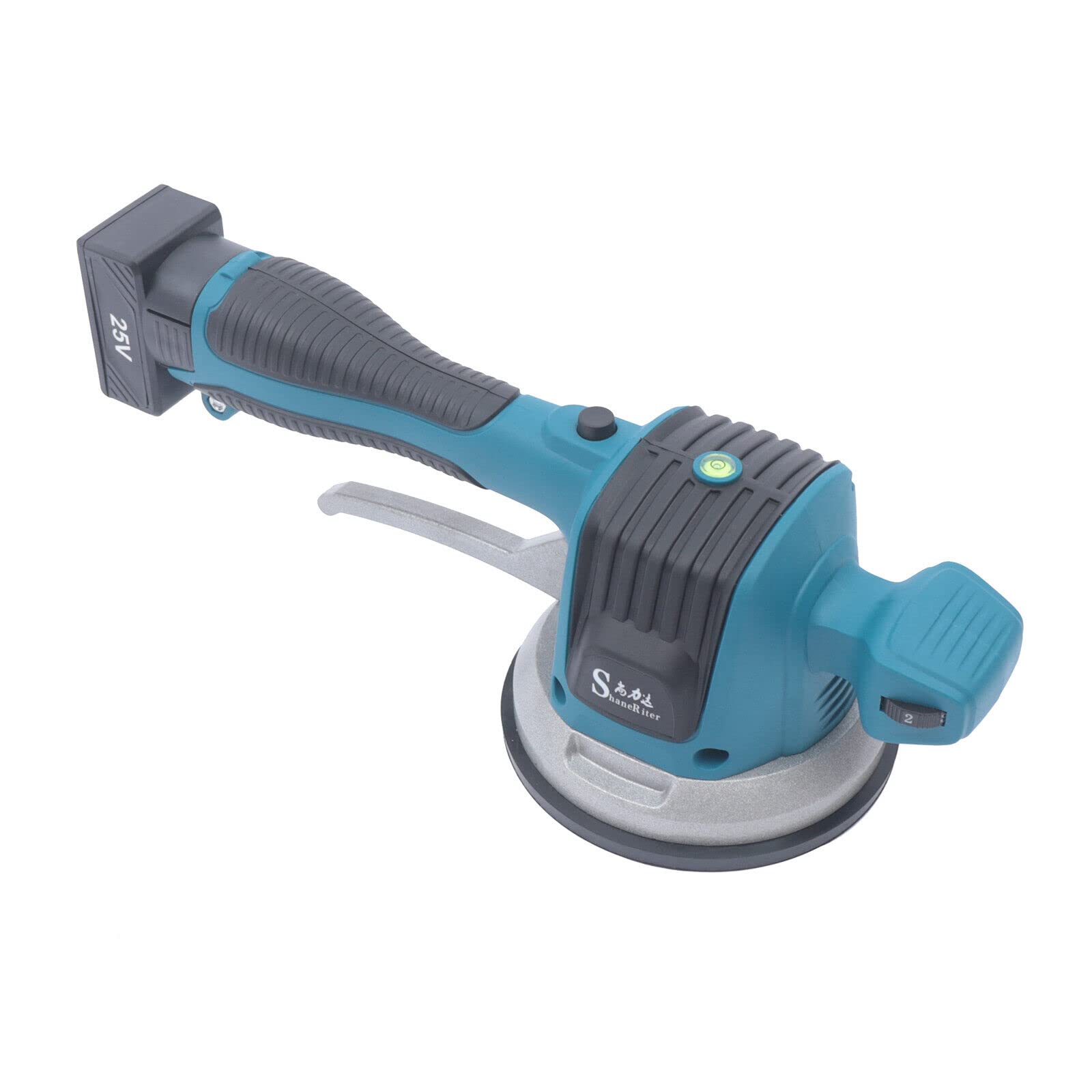 Vibratore Elettrico per Piastrelle, 6 Velocità, 120 x 120 cm, Blu, Impugnatura Antiscivolo, 1100 g