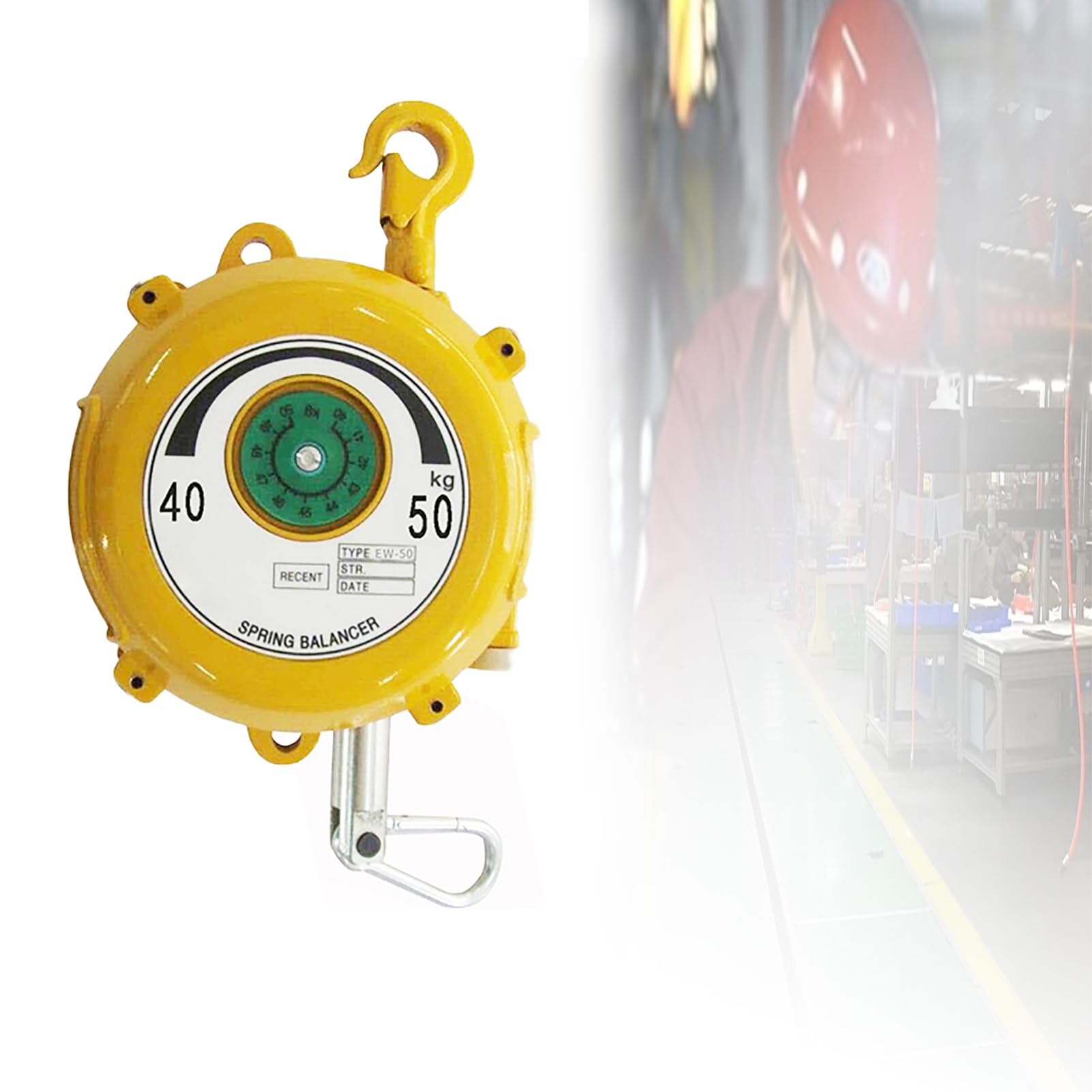 Rohcghc One Color Spring Balancer, Type With Alloy Steel Hook Hanging Tension Retractor Tool,Pe, For Equipment Parts Welding Carry And Remove Tools(4050Kg)