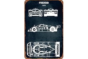 Mazda 787B No. 131: Tribute to a Legendary Race Car in Tin Poster Glory