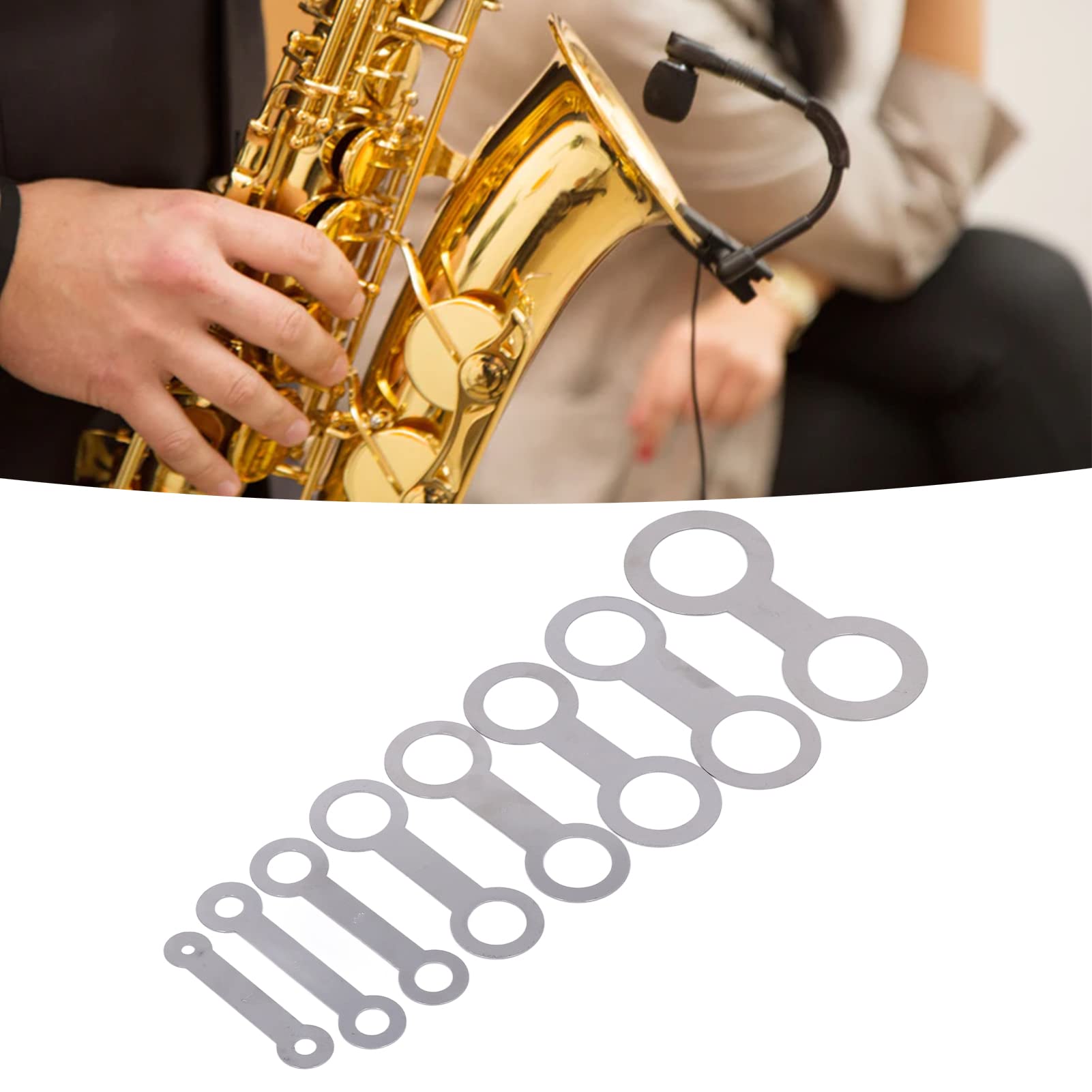 Herramienta de Reparación de Almohadillas de Cuero para Saxofón, Kit de Reparación de Almohadillas para Saxofón de Superficie Lisa Fácil de Sostener Ligero 8PCS para Mantenimiento
