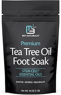 Tea Tree Oil Foot Soak and Epsom Salts for soaking | Foot Spa and Remedy for Athletes Foot, Stinky Feet, and Foot Soak for...