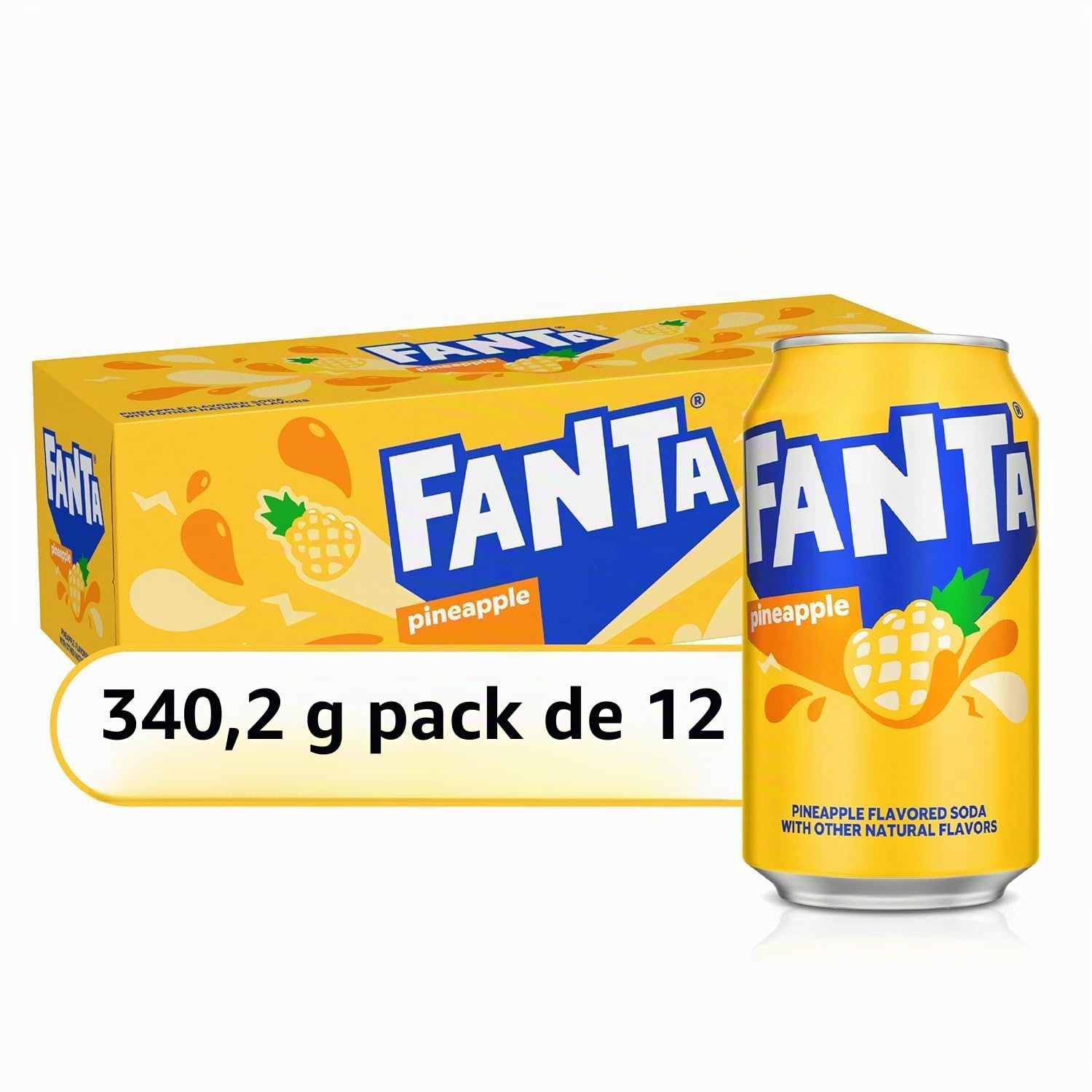 Fanta Pineapple 12 FL OZ (355ml) - 12 Cans