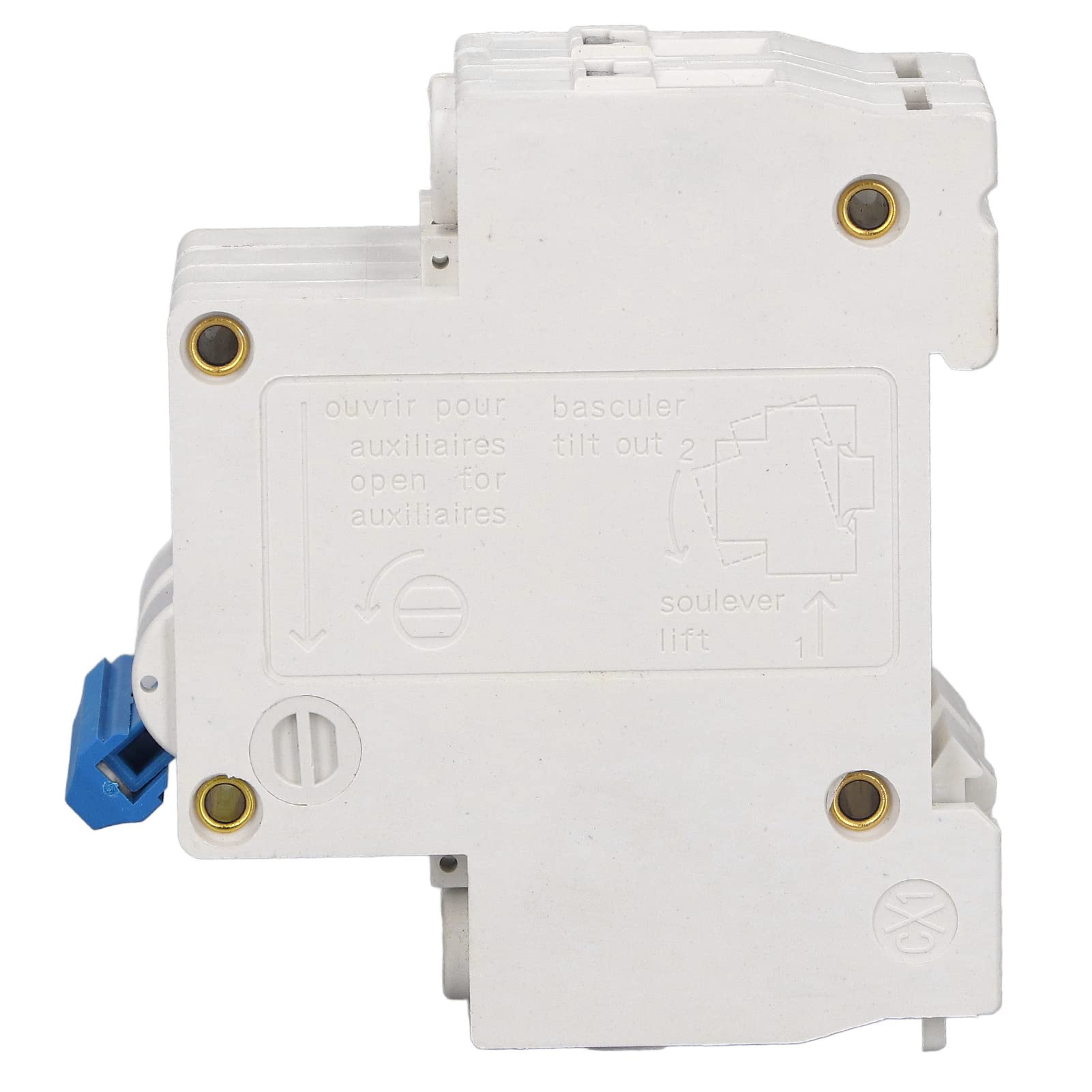 PV Air Circuit Breaker, DC Circuit Breaker 2P Overload 600V Strong with Fireproof Shell for Solar Panel(C20 20A)