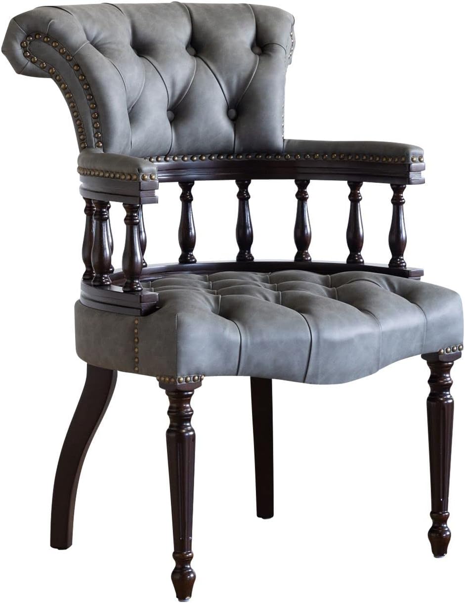 VINCENT ヴィンセント ソファ 1人掛け アンティーク クラシック グレー