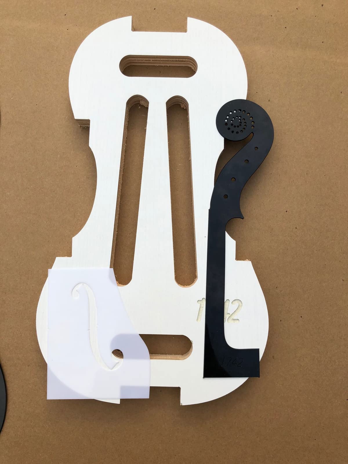 1 set di stampi per violino fai da te, 1742 anni