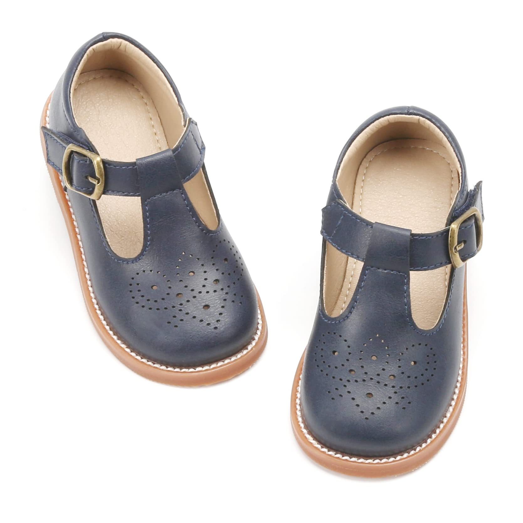 Otter MOMO Toddler Little Girls Oxford Mary Jane School Uniform Dress Shoes
