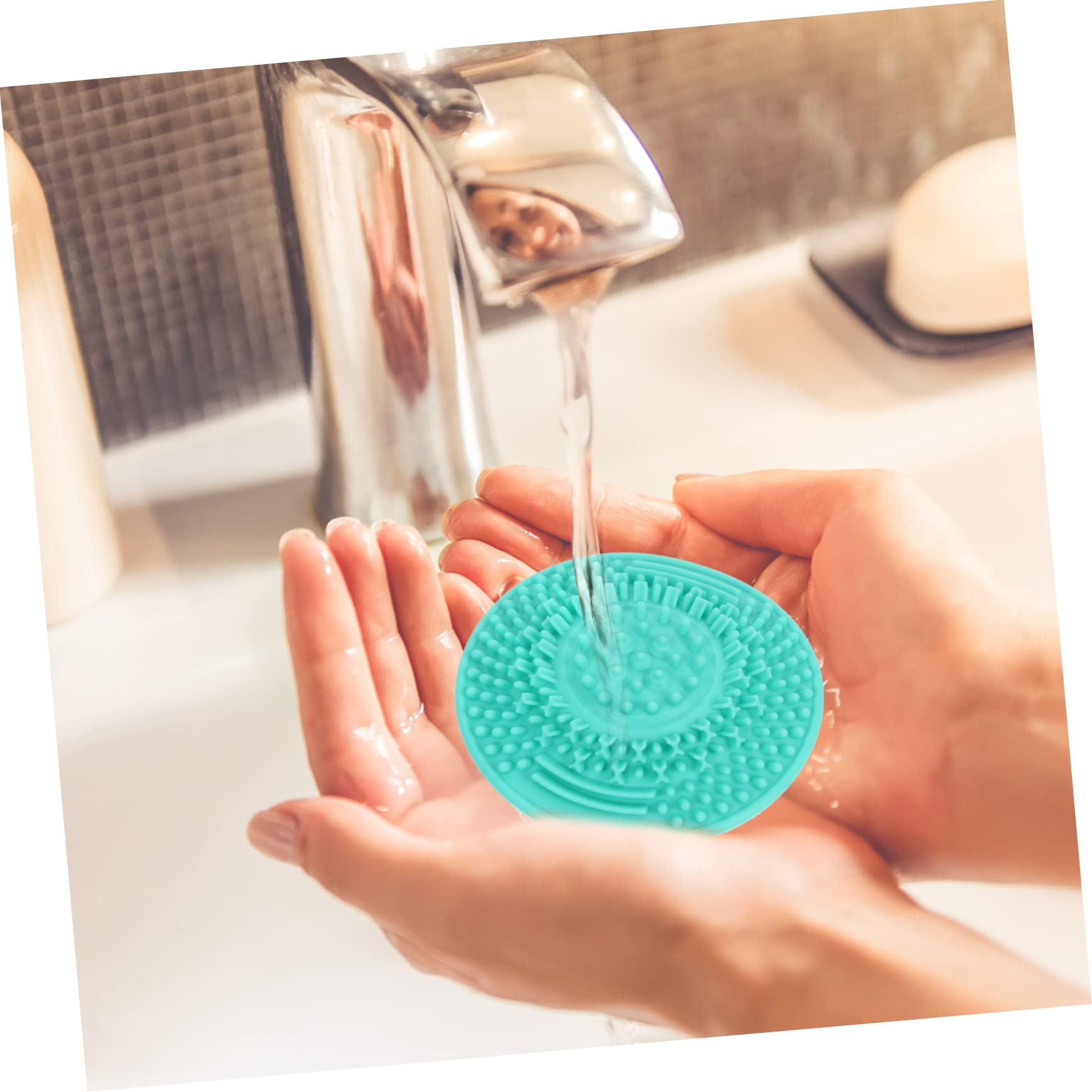 Ipetboom 15pezzi Tappetino Per Pulizia Pennelli Makeup Silicone Strumento Di Lavaggio Per Pennelli Cosmetici Design Creativo e Facile Da Usare Per Saloni Di Bellezza e Uso Domestico