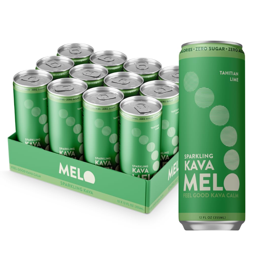 Amazon.com : Melo Sparkling Kava Drink, Tahitian Lime, Non