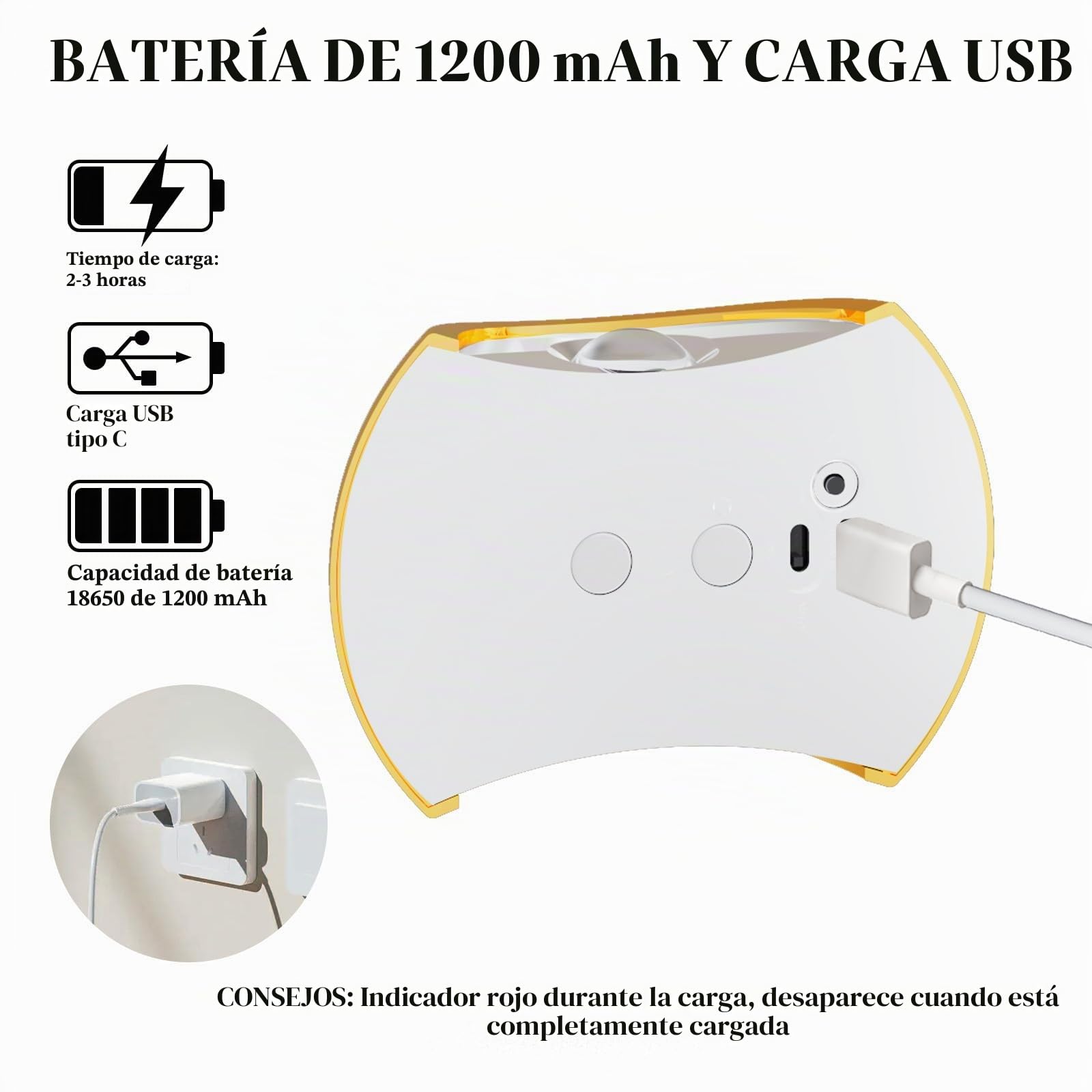 LED Moderna Apliques de Pared Interior con Sensor de Movimiento Lámpara de Pared 3 Modos de Color Iluminación de Pared USB Recargable para Pasillo Escalera Habitación (Oro,2 Piezas)