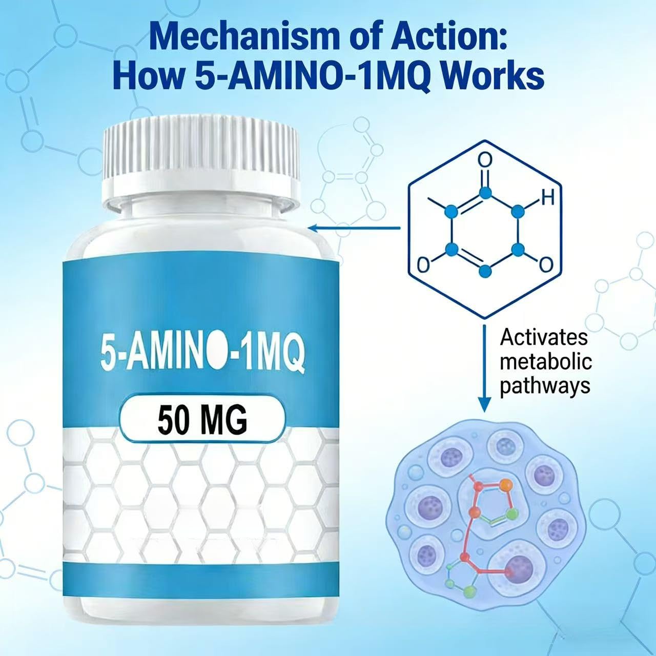 5 amino 1mq boosts nad+ 𝟓-𝐀𝐦𝐢𝐧𝐨-𝟏𝐌𝐐 Size:1g TOP 10 BEST B12 Hair Loss Products