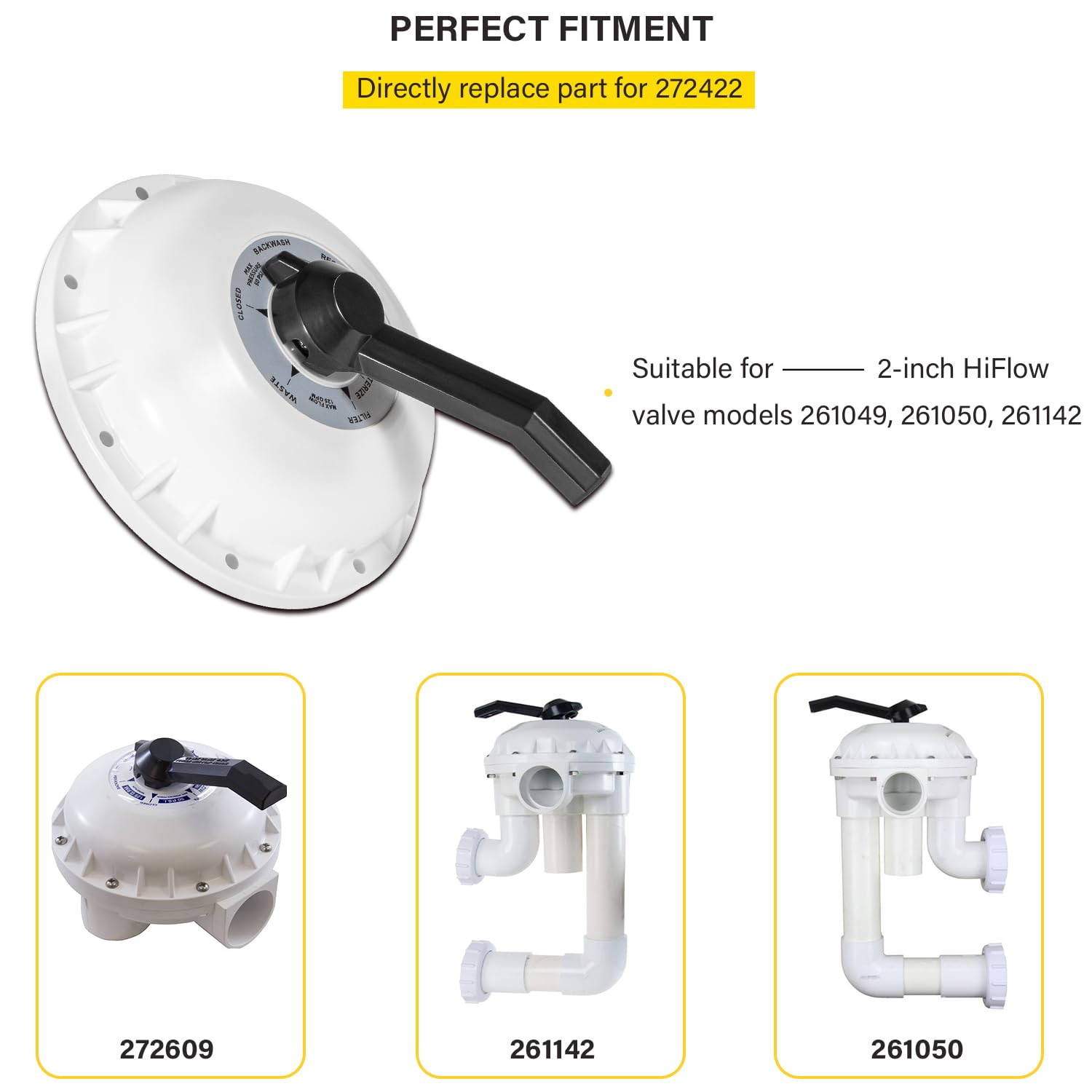 「未使用」Smoovth – Young Smoovth 1 & 2 Buy Pentair 2 In. Hiflow Valves Valve Top Assy. | 272422 For