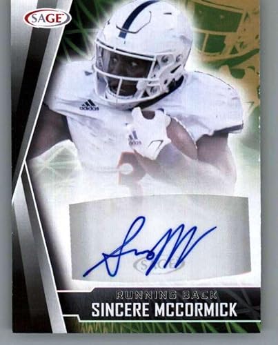2022 Sage Low Series Autograph Black #A-SM Sincere Mccormick Auto UTSA Roadrunners Football Trading Card