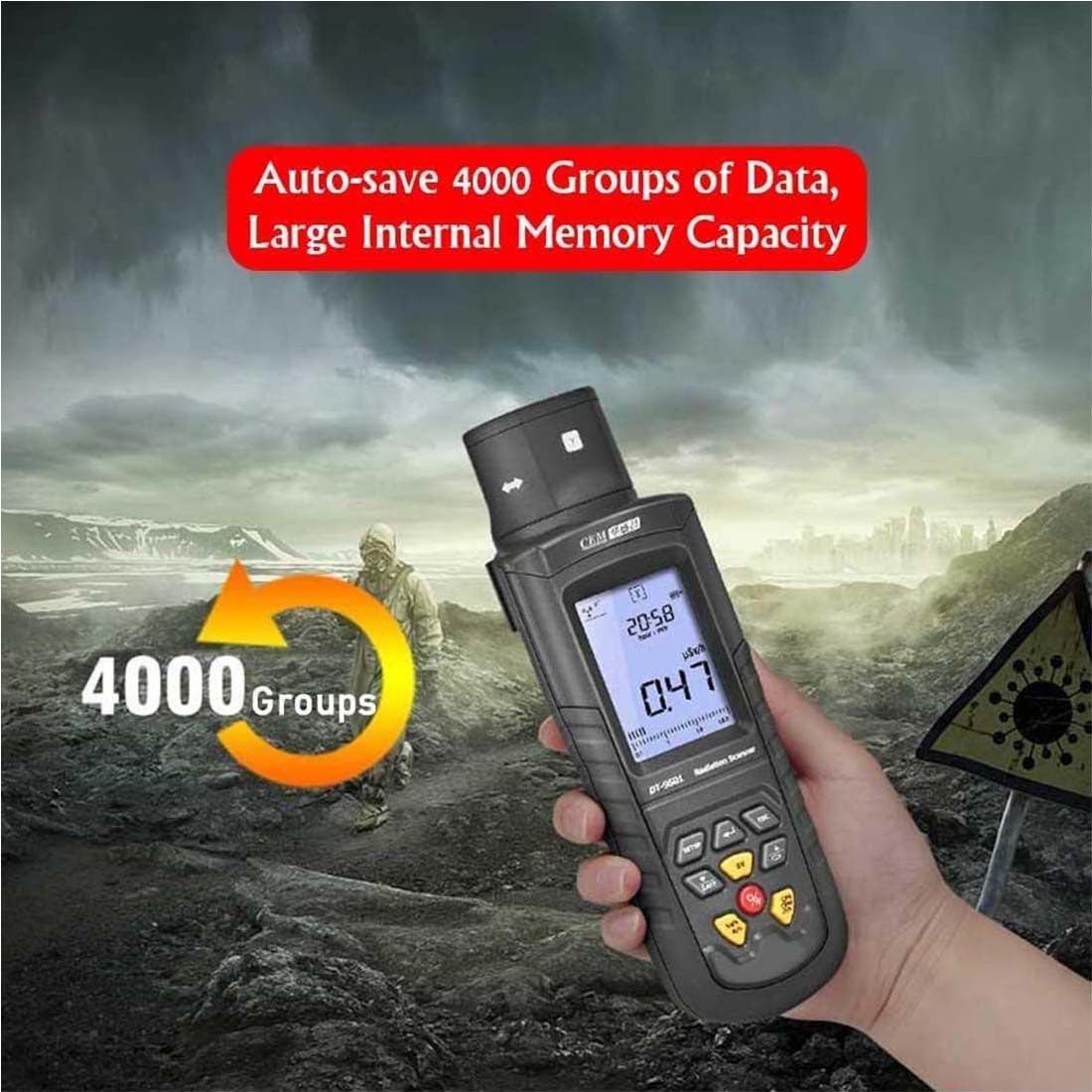 Geigerzähler Radioaktivität, Nuklearer Strahlungsdetektor, Röntgenmessgerät, Tragbares Digitales Messgerät, Hochempfindliches Dosimeter Mit LCD-Display-Alarmgerät