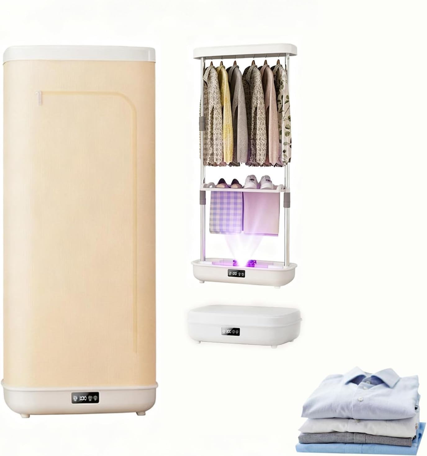 Secadora Portátil de Ropa con Control Remoto y Esterilización UV