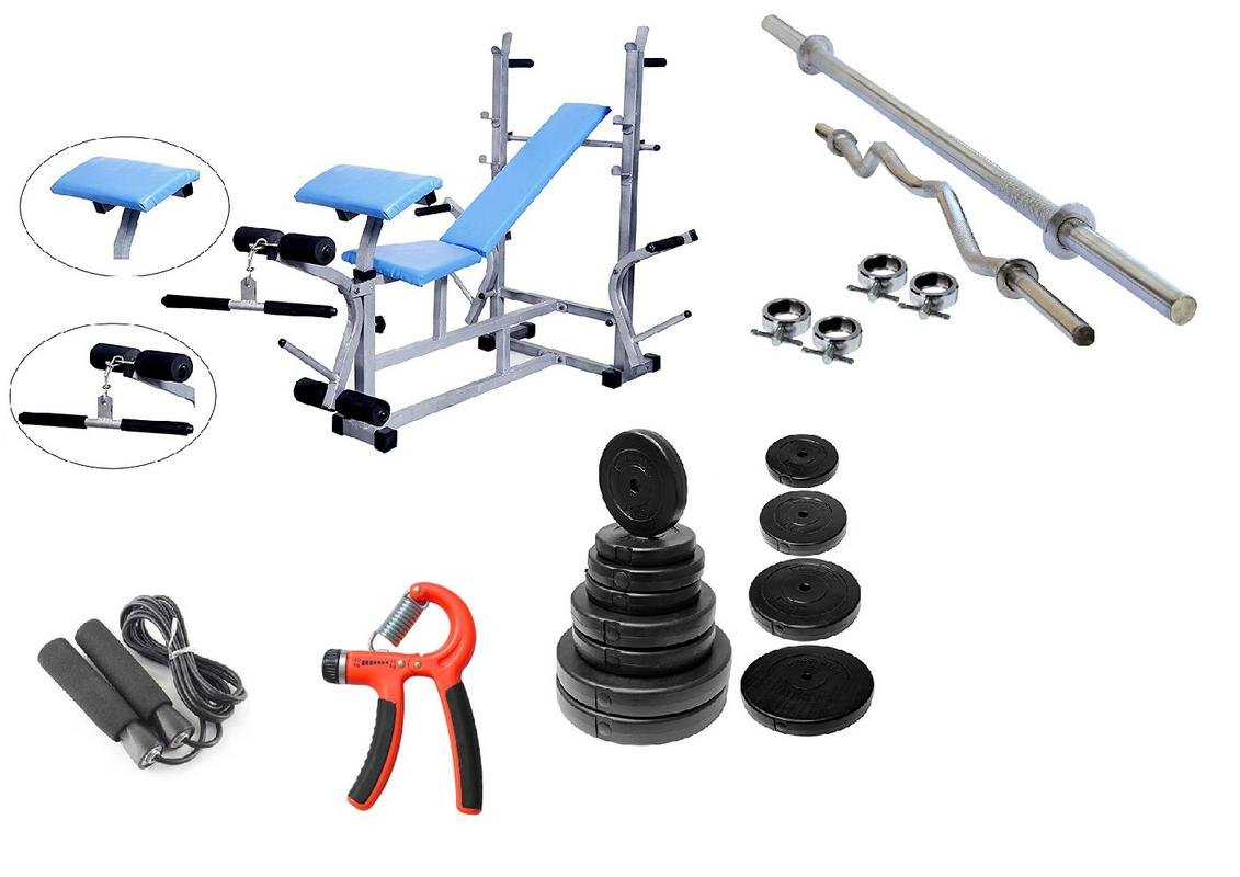 Buy BodyKare Gym bench for 7 exercises in 1 bench (incline/decline/flat