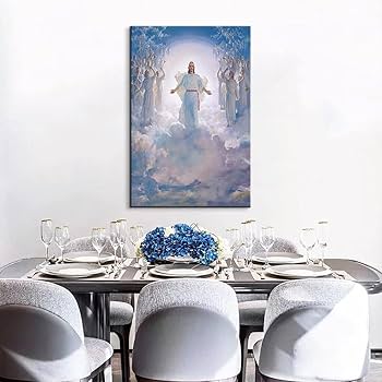 Amazon.co.jp: YOUHONG イエス 絵画 宗教 壁装飾 イエスの再臨