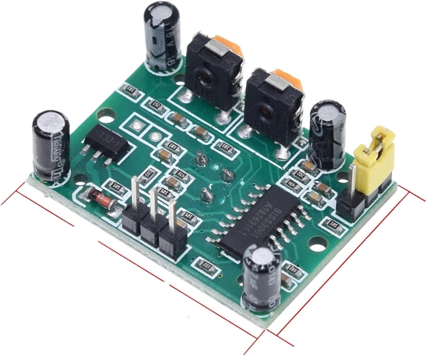 1/5PCS HC-SR501 HCSR501 Adjust Infrared PIR Motion Sensor Detector Module for + Case(1PCS HC-SR501)