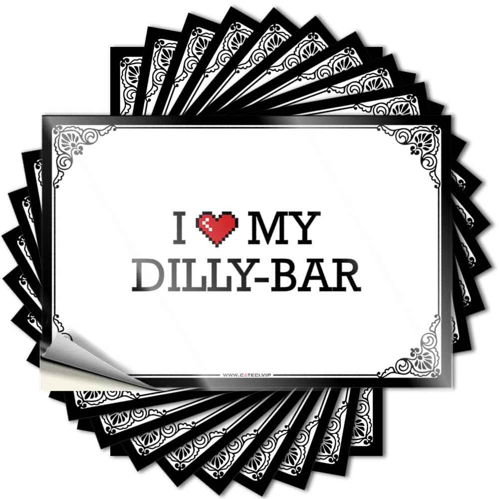 I Love My Dilly-bar Crazy Fun Stuff - Decals Door Removable Vinyl Decal(8X12CM)