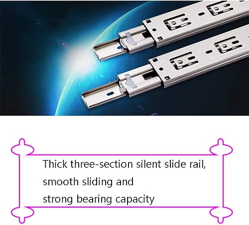 Miniatura 6 de Organiza tu armario con un estante para pantalones extraíble de montaje lateral fácil de extender y un riel deslizante de almacenamiento de