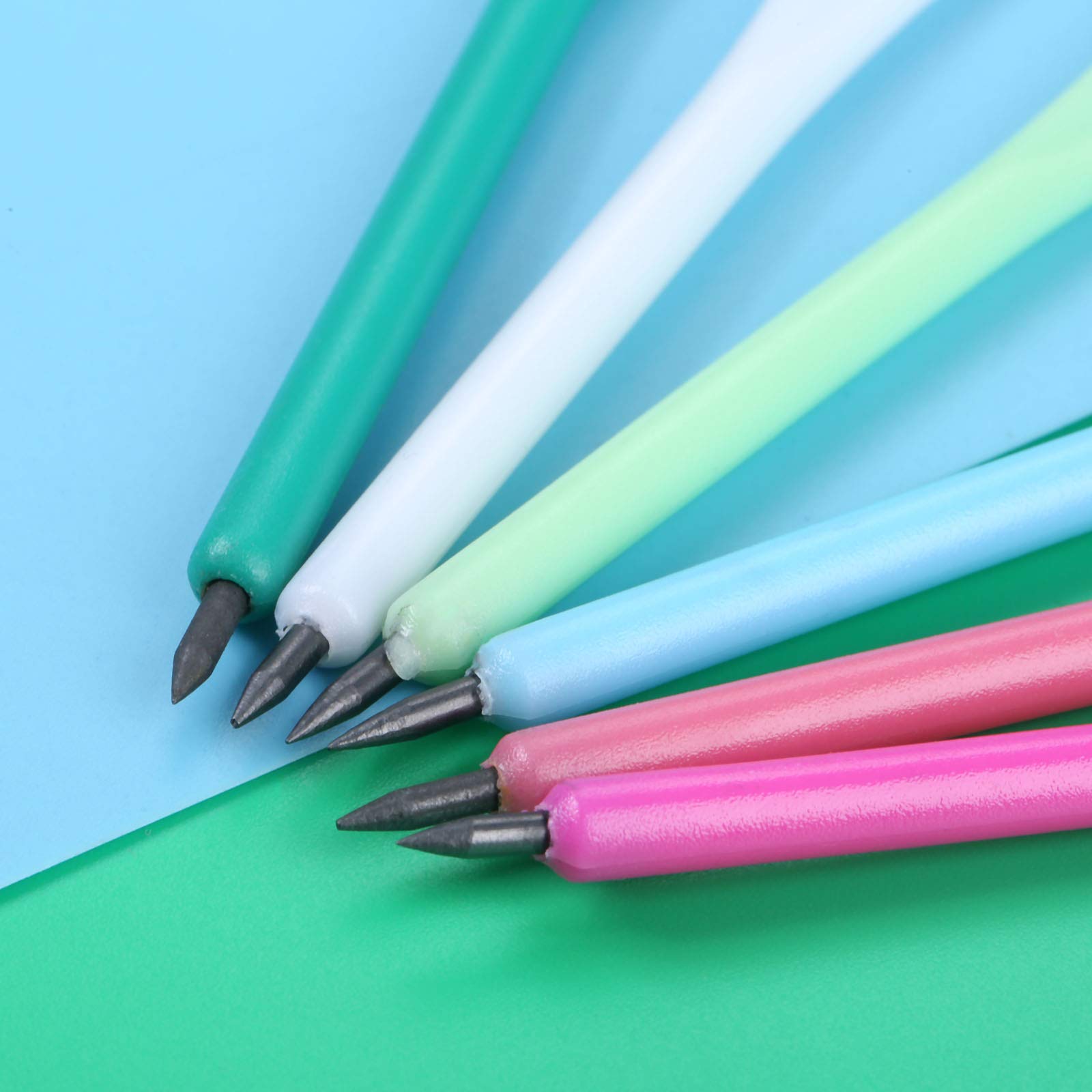 MUXSAM - Confezione da 50 penne a forma di punteggio per matita, in polipropilene, 11,5 cm, colore: Rosa