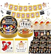 24PCS Friends TV Show Cupcake Toppers - F.R.I.E.N.D.S Party Decorations For Friendsgiving