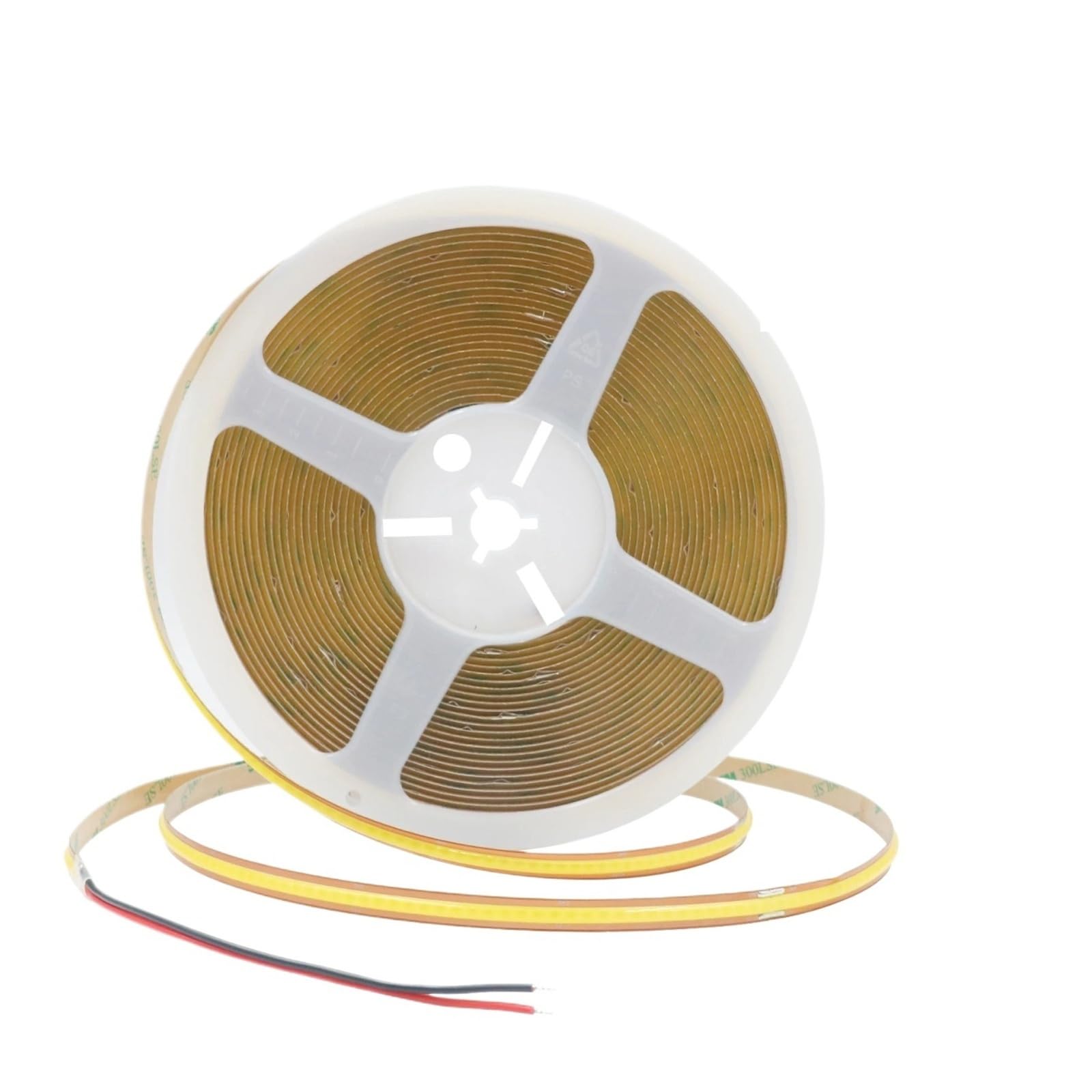 Cuttable high density 24V self-adhesive COB LED strip(White with 2pin,6m)