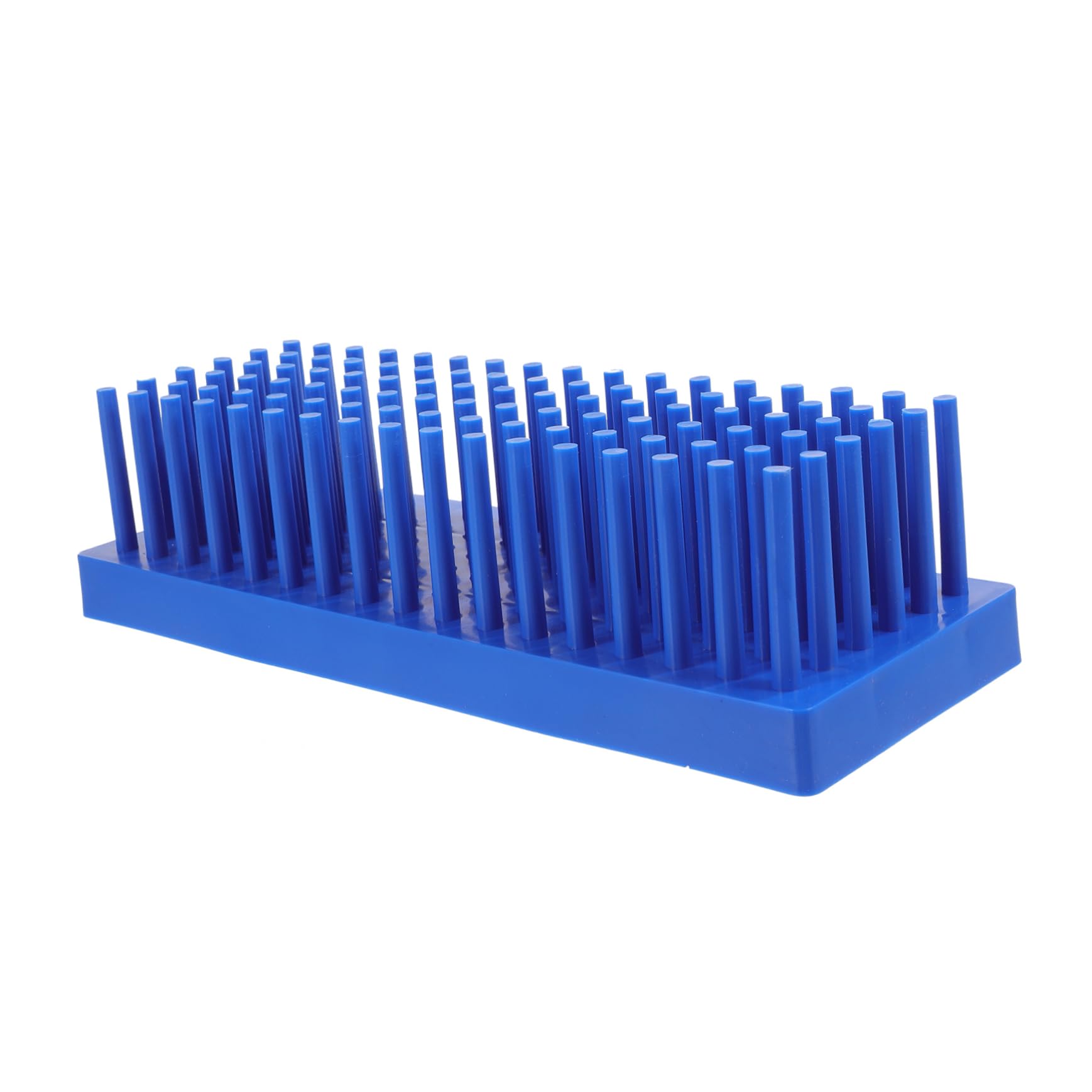 3 Pezzi Portaprovette stendino da laboratorio stendino verticale rack per fiale per provette rack di stoccaggio del tubo di prova supporto per asciugatura del tubo plastica Blue