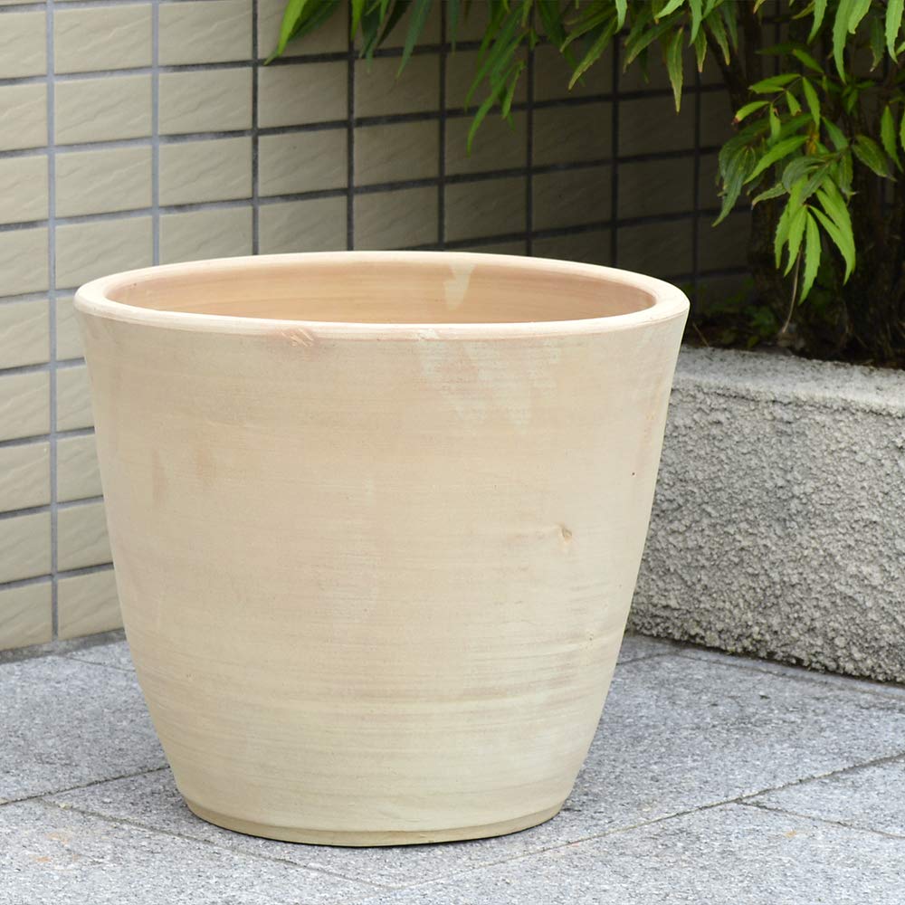 Amazon.co.jp: 国華園 鉢 直径36.5cm×高さ32cm 底穴付き シンプルな