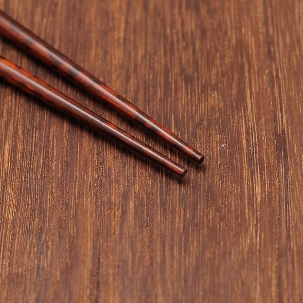 Baguettes en Bois à Motif Serpent, Baguettes Pointues créatives japonaises Haut de Gamme, résistantes à l'usure, Anti-brûlures, Coffret en Bois