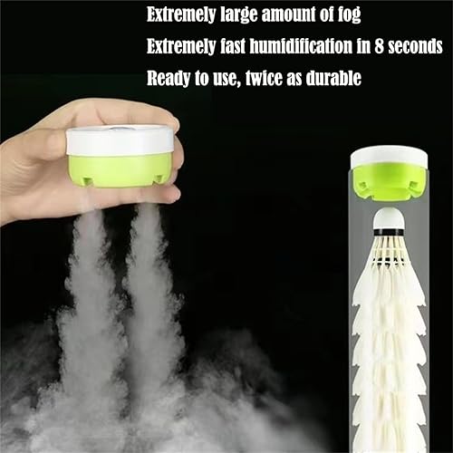 Miniatura 7 de Greraes Plumas Shuttlecock Humidificador Vapor Mantiene la Humedad de la Pluma Bádminton Birdie Tubo Tapas Birdie Humidificador Mantenimiento