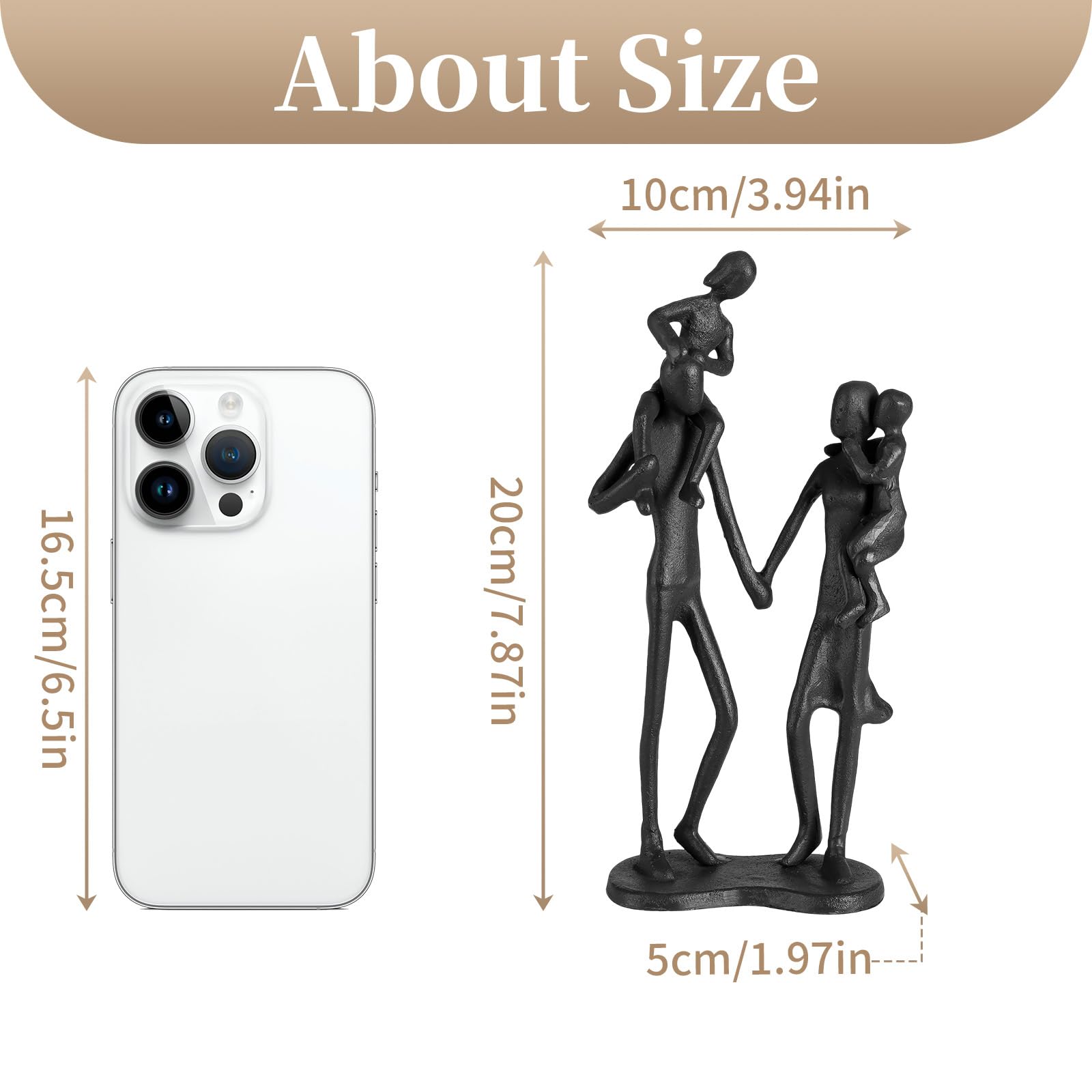 Sziqiqi Cadeau de Mariage Originale pour Couple: Cadeau Anniversaire Femme Homme Papa Maman Couples - Cadeau Couple pour Saint-Valentin Noël - Décoration Mariage pour Famille de 4