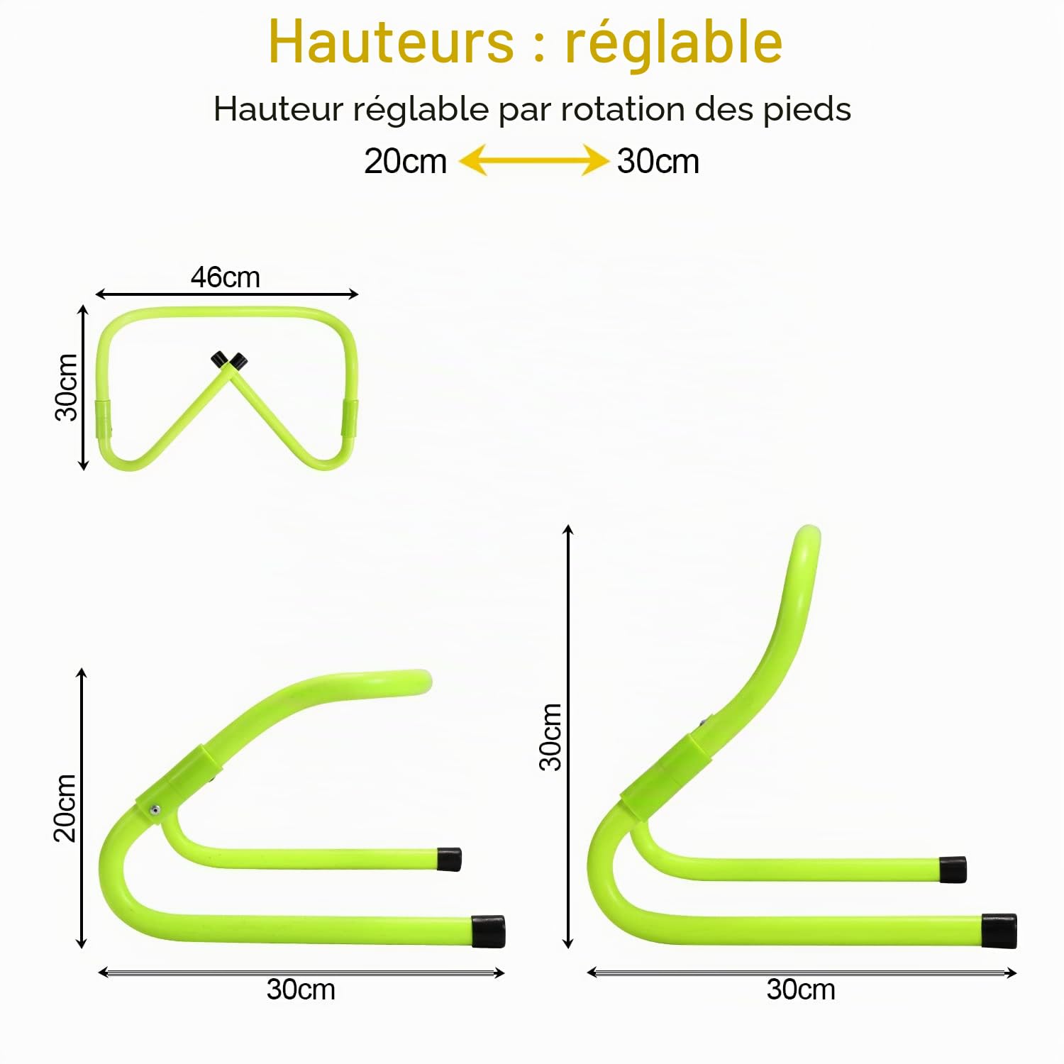 Herrselsam Équipement d'entraînement de football Accessoires d'entraînement, Échelle d'entraînement pour exercices de coordination, Échelles de coordination avec 6 obstacles ajustables, 12 cônes, sac