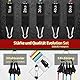 VEICK Resistance Bands Widerstandsbänder Set 5 Fitnessbänder Expander Tube Rubber Bands, Fitnessband mit Tragtasche, Pilates Krafttraining Physiotherapie