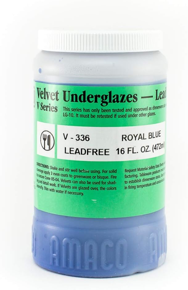 Velvet Underglaze Pint Royal Blue