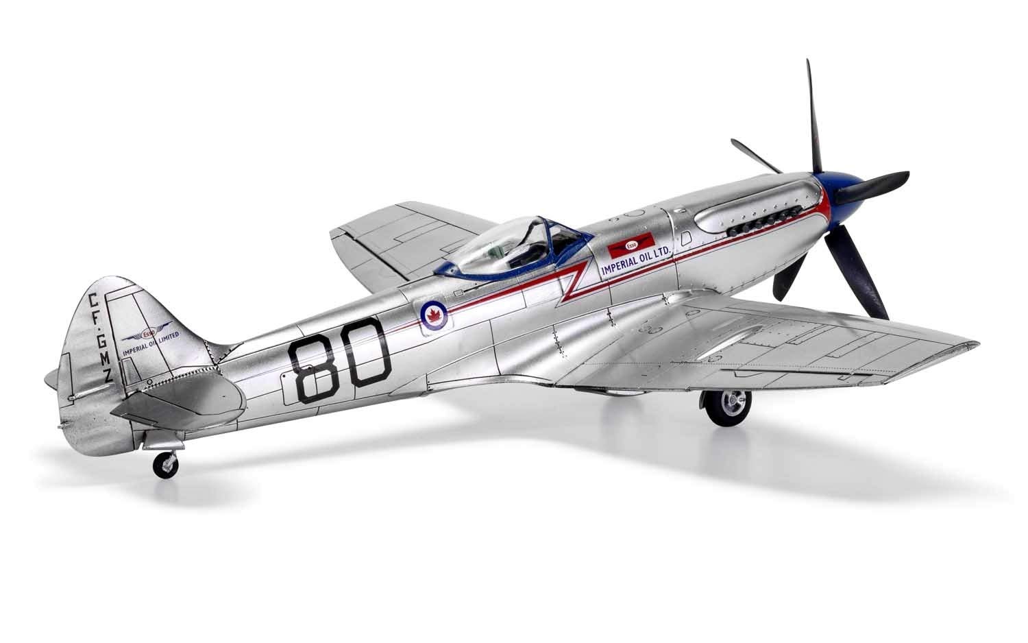 Airfix A05139 Supermarine Spitfire MkXIV schematy wyścigowe samolot, 38,1 x 20,32 x 5,08 cm