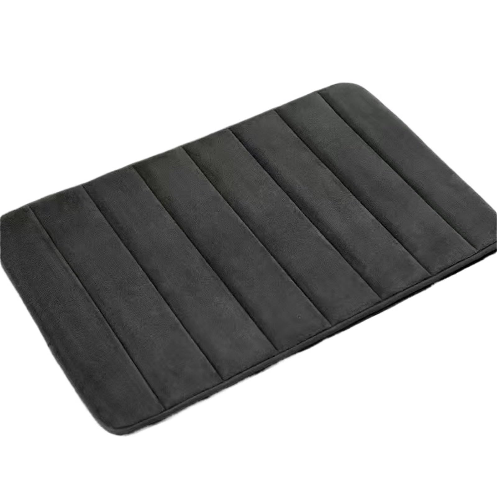 Shower Mat Absorbent Bath Mat Non Slip Rugs Bathroom Carpets Soft Memory Foam Floor Bedroom Toilet Shower Rug Home Decor(Black)