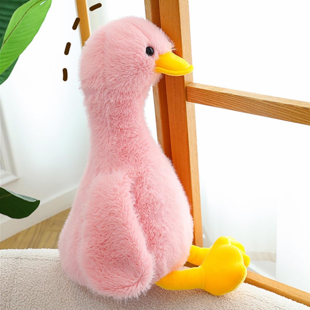 Plush Duck Stuffed Animal - Ultra Soft & Huggable Duck Toy, 13.8 Inch Cuddly Buddy for Boys & Girls, for Birthday/Valentine's Day/Christmas (Pink)