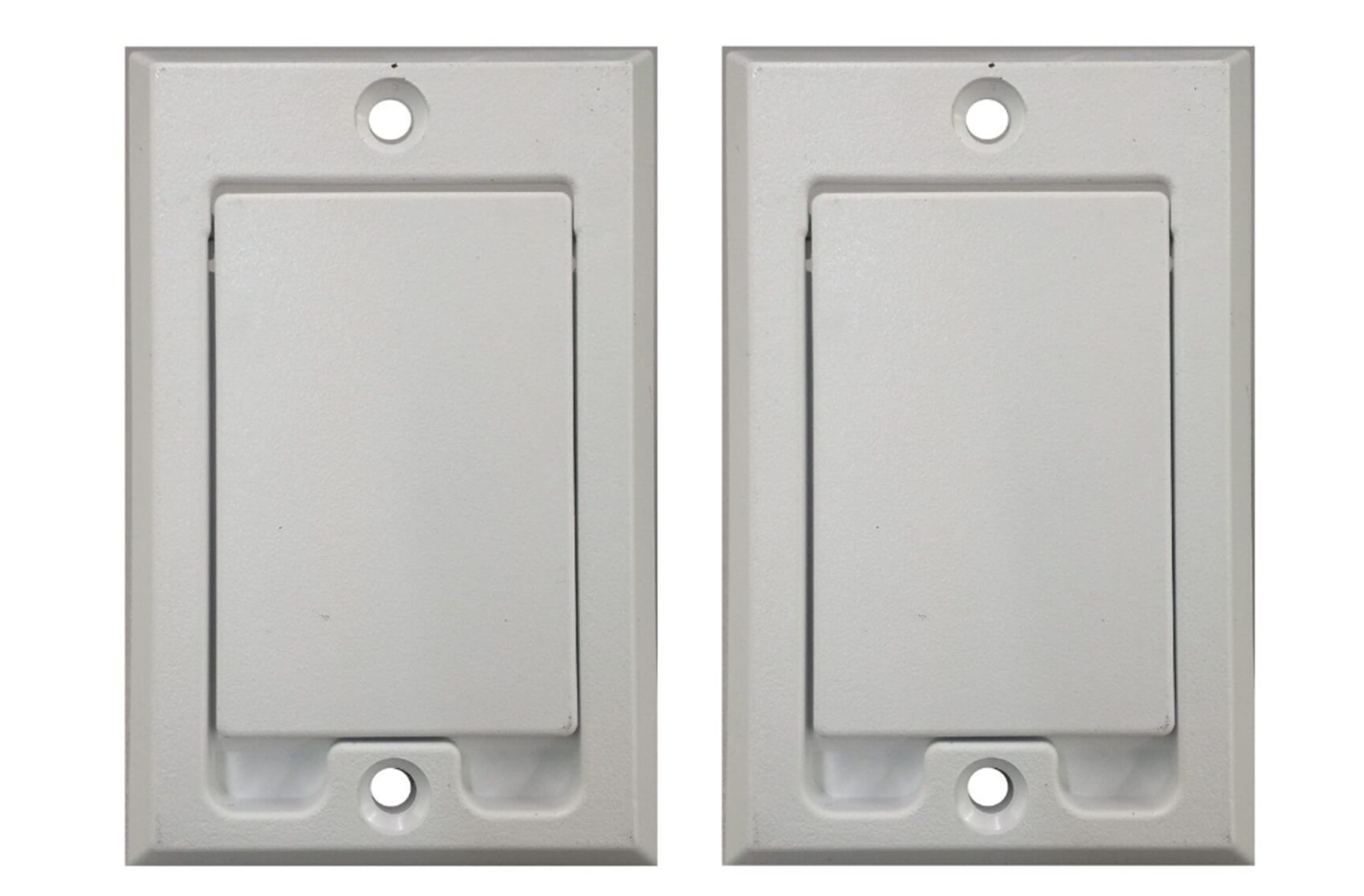 Central Vacuum Square Door Inlet Wall Plate White Compatible with Nutone Beam VacuFlow (2)