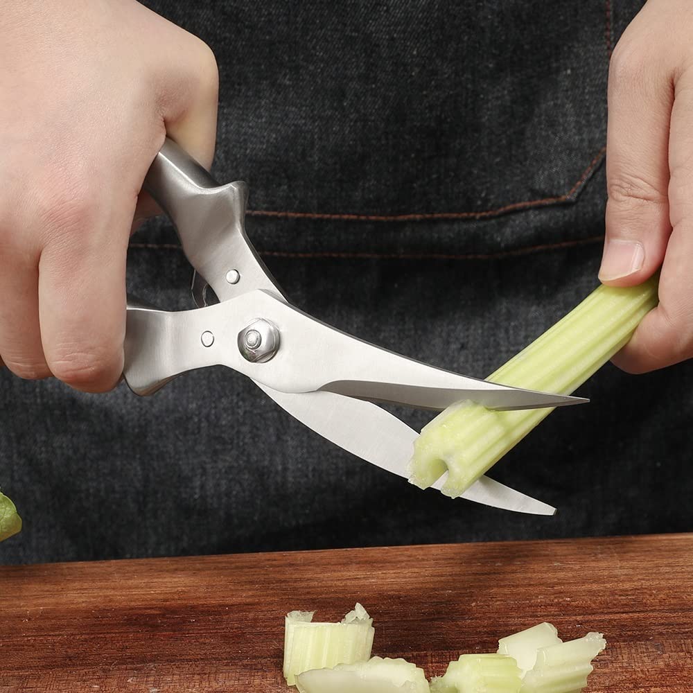 tijeras, Tijeras for cortar carne y verduras de acero inoxidable 4Cr13, tijeras for huesos pollo cocina