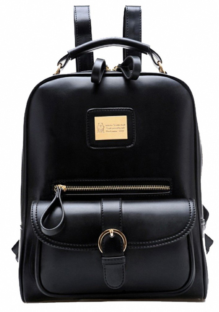 Kenox Vintage Pu Leather Women Small Backpack Fashion College