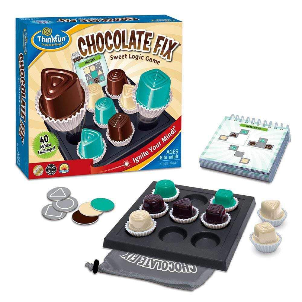 ThinkFun - Chocolate Fix, Juegos de Mesa Niños 8 Años o Más, Rompecabezas Niños, Juego de Habilidad, Juegos Educativos