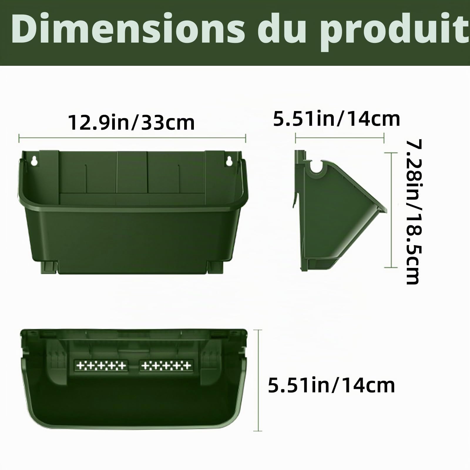 Pot de plantation mural avec arrosage automatique, sacs de fleurs suspendus extérieurement, 18 pots, mur vert vivant vertical, support mural pour intérieur et extérieur