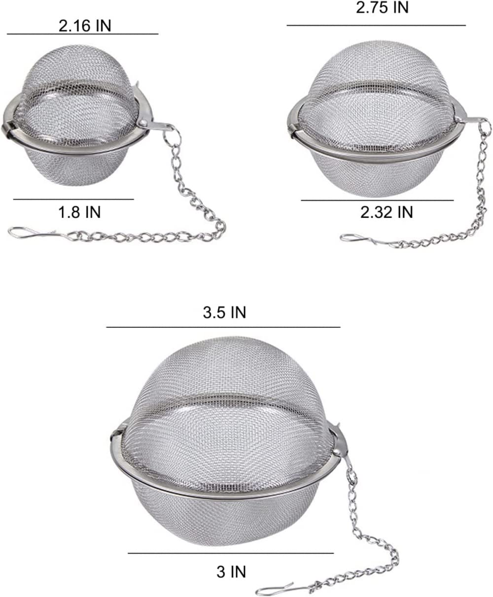 2 Unidades USB de Malla de Acero Inoxidable, Bola de té de 2,1 Pulgadas, filtros para infusor de té, filtros para té-2.2IN