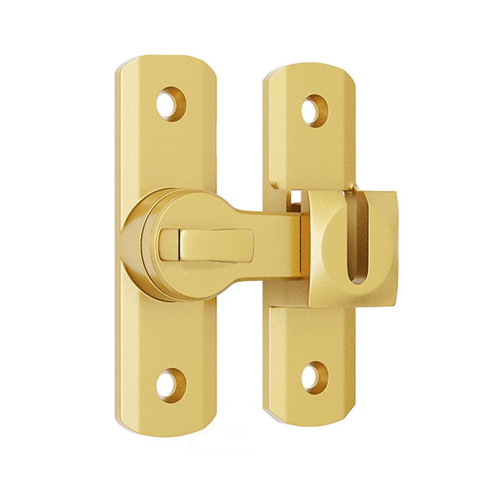 Palut Glod 2Pcs 180° Rotating Door Latches,Thickened Anti Rust Flip Door Bolt,Aluminum Privacy Lock For Bedroom Garden Balcony