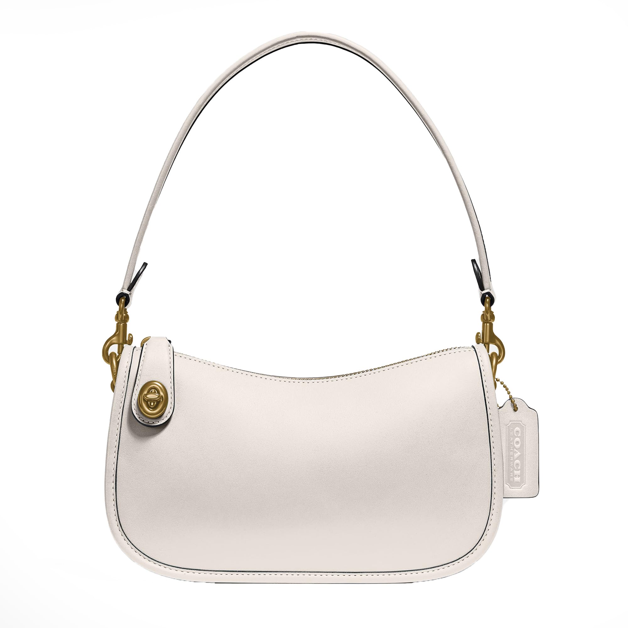 Photo 1 of COACH The Originals Glovetanned Leather Swinger, Chalk
